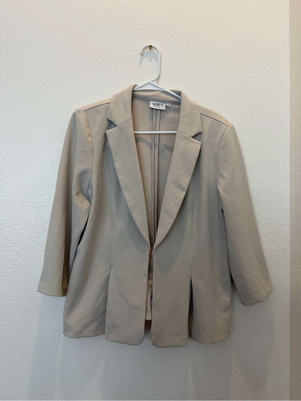 Wren Light Beige Relaxed-Fit Blazer